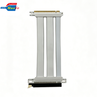 Câble Riser PCIe 5.0 pour Montage Vertical de GPU, Angle Gauche, Empilable, Anti-Interférence, Faible EMI, PCB 6 Couches, CE/FCC, pour Ordinateur