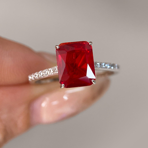 Luxury Platinum Plated Customizable Women's Engagement Wedding <b>Ring</b> <b>Set</b> Romantic Modern Style Inlay Zircon Brass Fashion <b>Rings</b> - Product Image 4