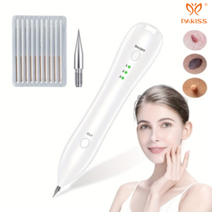 PAKISS 3-Level Adjustable Mole Removal <b>Pen</b>, USB Rechargeable Spot <b>Eraser</b> with 2 Interchangeable Needles - Product Image 6