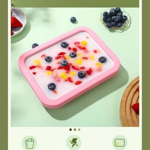 Home Ice Cream Maker Stainless Steel Manual Mini Ice Disk For Household DIY Summer Treats - Product Image 3