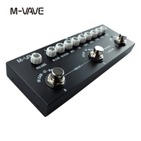 Pédale d'effets multiples M-WAVE CUBE BABY Delay, processeur, 8 simulations de baffles IR, chorus, pédale d'effets de guitare, phaser, réverbération, vibrato