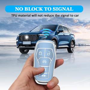 Étui pour clé de voiture en TPU souple résistant aux rayures Kunasi pour Ford Mustang Fusion Explorer Edge <span class=keywords><strong>Lincoln</strong></span> MKC/MKX/MKZ - Product Image 5