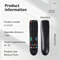 Remote TV Universal Plastik ABS V-1014S  Remote Control TV LCD LED Android Universal untuk TV Samsung LG SONY