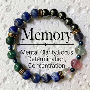 สร้อยข้อมือหินธรรมชาติลูกปัดแก้วสีสันสดใสเครื่องประดับคอนเวอร์ชันสูงออกแบบได้ตามต้องการ - Product Image 2