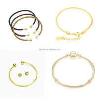 Vente de bijoux DIY en perles, 26 lettres, accessoires en cuivre plaqué or, bracelet, collier