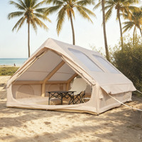 Tente de glamping gonflable robuste, résistante aux UV et aux intempéries, abri pour les vacances en plein air, pique-niques, camping