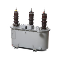 Transformateur combiné triphasé immergé dans l'huile JLS-20KV pour extérieur avec bobine toroïdale à enroulement en cuivre, sortie CT/PT haute tension 100V