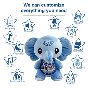 <span class=keywords><strong>Peluche</strong></span> di elefante di pezza personalizzato di alta qualità personalizzato in base al <span class=keywords><strong>disegno</strong></span> di progettazione - Product Image 2