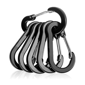 Outdoor aluminum alloy carabiner car key chain pendant