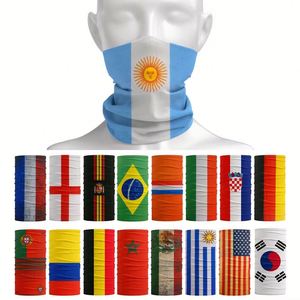 Pañuelos para la Cabeza con Bandera Nacional para Fanáticos del Fútbol Mundial, España, Estados Unidos, México, Canadá, Alemania, Brasil, para Hombres y Mujeres, Protección para la Cabeza y el Cuello en Invierno - Product Image 1