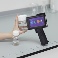 Imprimante jet d'encre portable à écran tactile de 5 pouces, multilingue, pour la date, le code de fabrication et le code de lot sur les étiquettes de bouteilles