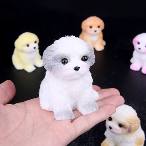 Figura de Silicona de Shih Tzu, Linda Figura de Mascota, Decoración para el Hogar, Simulación de Cachorro en TPR - Product Image 3