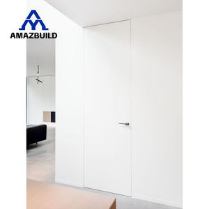 Porte intérieure invisible AMAZBUILD en contreplaqué insonorisé, finition laquée, design encastré, pour <span class=keywords><strong>chambre</strong></span> à coucher, portes intérieures cachées - Product Image 2