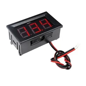 0.56 inch AC 70V-500V 2-Wire Mini Gauge Voltage Meter Digital Voltmeter LED Display Panel Voltmeter Meter Detector Volt Monitor