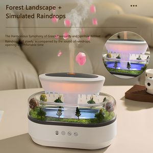 Humidificador de Escritorio con Difusor de Niebla en Forma de Gota de Lluvia y Luz LED para Dormitorio y Uso Doméstico - Product Image 5