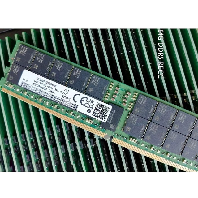 64GB DDR5 4800 ECC RDIMM Server Memory 2RX4 PC5-4800B CE Certified for Samsung PAC PLC Programming & Dedicated Controllers