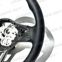 Volant sport en cuir pleine fleur au design basique, compatible avec les modèles perforés MK6 GOLF JETTA POLO CC GTI V GTI VII 2004-2024