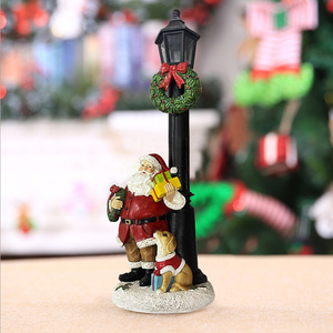 <span class=keywords><strong>Farola</strong></span> <span class=keywords><strong>de</strong></span> <span class=keywords><strong>Navidad</strong></span> <span class=keywords><strong>de</strong></span> Resina con Diseño <span class=keywords><strong>de</strong></span> Santa Claus, con Brillantina y Luces LED - Product Image 5