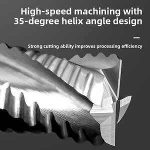 High Speed 3 and 4 Flutes Cobalt Roughing <strong>End</strong> <strong>Mill</strong> 4 mm Router Bit Router Bits for for Efficient Aluminum Cutting - Product Image 5