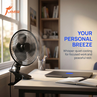 Ventilateur puissant à pince de 12 pouces avec grille métallique, 360° °   Ventilateur de bureau personnel réglable en rotation pour le bureau, le dortoir, la chambre à coucher