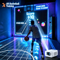 Simulateur de basketball immersif en métal avec design 3D, jeu de tir interactif, score en temps réel, pour aire de jeux intérieure et fitness