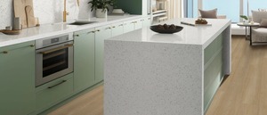 Carrelage mural et de sol en céramique blanc givré pour cuisine et salle de bain - Product Image 1