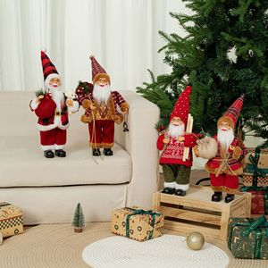Décorations de Noël Père Noël de 30 cm, figurine de Noël debout de 12 pouces avec sac de cadeaux, décoration de Noël du Nouvel An, décoration de table Père Noël - Product Image 2