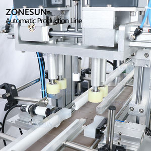 Machine de capsulage de remplissage de liquide de lait de yaourt de bouteille automatique de bureau de ZONESUN avec la ligne de production de Machine de cachetage de papier d'aluminium - Product Image 3