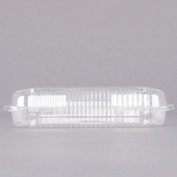 Boîte à gâteaux en plastique, boîte à gâteaux carrée transparente personnalisée, conteneur d'emballage alimentaire pour pâtisserie et biscuits, vente en gros