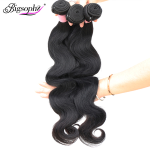 Cabello virgen ondulado natural negro en paquetes de 12 a 30 pulgadas, extensiones de cabello humano. - Product Image 2