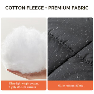 Nam mùa đông nhiệt nóng vest đứng cổ áo ba tốc độ điều chỉnh nhiệt điện sưởi ấm cách nhiệt điều chỉnh nhiệt - Product Image 4