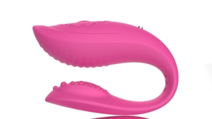 Custom Lelie U-Vormige Draadloze G-Spot Koppels Schudden Samen Dragen Massage Sex Afstandsbediening Vibrerende - Product Image 5
