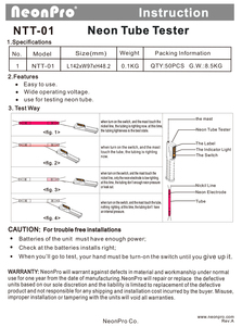 NeonProหลอดนีออนเครื่องมือNTT-1 หลอดนีออน<span class=keywords><strong>Tester</strong></span> - Product Image 6