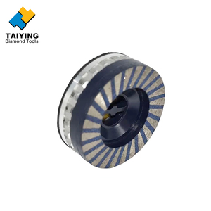 Platorello di supporto in alluminio da 100 mm con attacco a chiocciola M14 per mola a tazza diamantata per pietra - Product Image 3