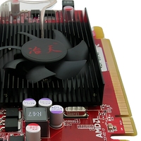 Carte graphique multi-écrans HD6570 1G DDR3 ATI 4 ports DP PCI Express avec ventilateur pour ordinateur de bureau