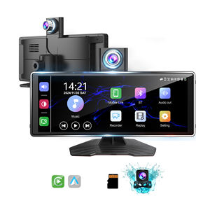 Schermo di Navigazione Portatile Wireless 4K da 10,26" con Android Auto e CarPlay, Doppia Telecamera Registratore Anteriore Interna Girevole e Posteriore, Dashcam - Product Image 1