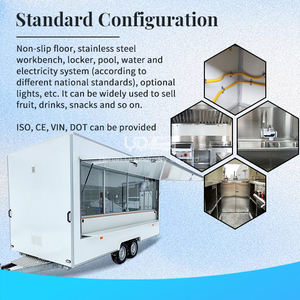 UrDream Vente de rue Poulet Rôtisserie BBQ Remorque de restauration Commercial Crêpe Taco Camion de café Snack Remorque alimentaire avec gril - Product Image 3