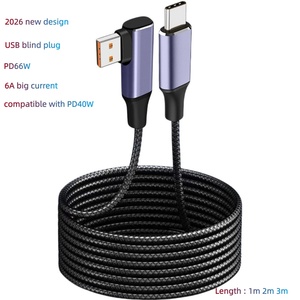 <span class=keywords><strong>Cable</strong></span> USB-<span class=keywords><strong>C</strong></span> 3.0 PD100 W de Alta Gama 2024, Tipo <span class=keywords><strong>C</strong></span> Macho a Macho, Carga Rápida para MacBook, DELL, iPad Air 4, Proyector - Product Image 1