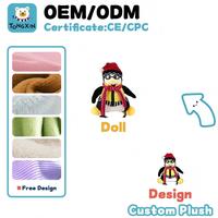Fabricante de Peluches Personalizados con Cara de Pingüino, Juguetes de Peluche Rellenos de Fibra PP, Almohada de Peluche de Pingüino para Niños y Adultos, CPC ODM OEM