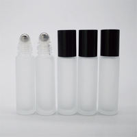 5ml 10ml Bouteille de parfum de pulvérisation de boule de verre sablée circulaire creuse-Atomiseur de parfum portable-LOGO personnalisable