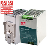Fuente de Alimentación Industrial MEAN WELL SDR-480-48 de 480W, 48V, 10A, Salida Única, para Riel DIN, Garantía de 3 Años, 94% de Eficiencia, 88-264VAC