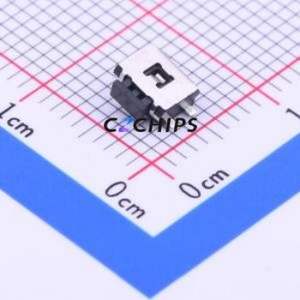 PTCF-V-T/R Tactile Switch SMD Switch Single Pole Single Throw Rectangle Button Horizontal Mount 50mA - Product Image 1