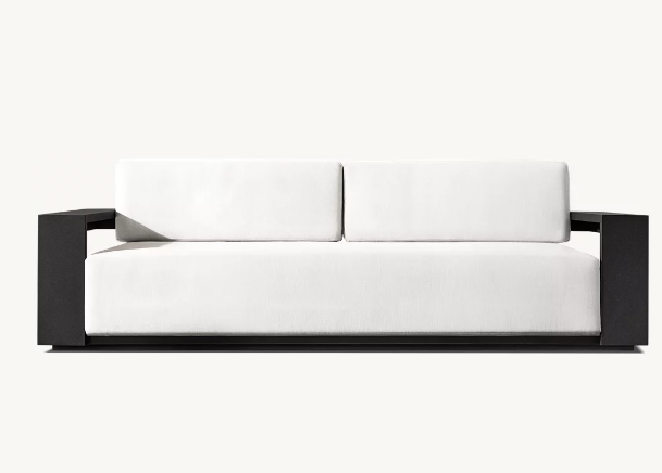 Simple style outdoor sofa garden villa terrace aluminum furniture garden sofa set hotel patio outdoor sofa set