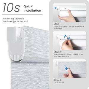 Hiçbir matkap OEM otomatik Zigbee Alexa Tuya Wifi Google mat uzaktan kumanda motorlu elektrikli akıllı pencere silindir tonları güneşlikler - Product Image 2