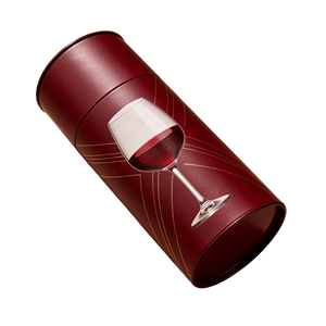 Boîtes en carton cylindriques pour emballage de verres à vin, verres à whisky, emballage personnalisé de verres à vin, cadeau de la Saint-Valentin - Product Image 1