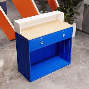 Mostrador de Caja Registradora de Hierro Forjado Estilo Industrial, Cajón para Oficina Comercial, Bares, Restaurantes, Gimnasios, Pequeños Negocios, Moderno y Creativo - Product Image 4