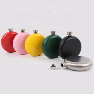 新しいステンレススチール丸型ワインポットビジネスギフト屋外男性用ポータブルワインポット - Product Image 2