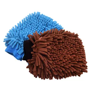 Wholesale China supplier microfiber great durability premium waterproof chenille scratch free wash mitt