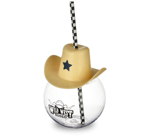 Hete Aanbieding 24oz/700ml Kerst Halloween Dag Herbruikbare Plastic Bekers Plastic Cowboy Drinkbeker met Deksel en Rietje voor Promotie - Product Image 2