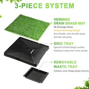 Tapis de propreté pour chien à 3 couches, plateau d'apprentissage pour chiot, tapis d'entraînement en plastique pour l'intérieur, idéal pour l'apprentissage de la propreté de votre chien - Product Image 2